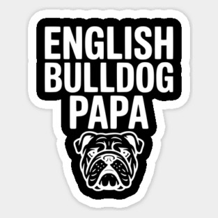 English Bulldog Papa Magnet