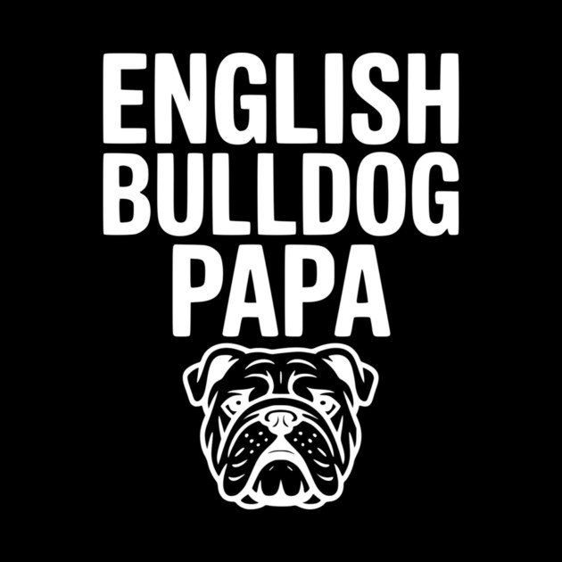 English Bulldog Papa by Frank Ring