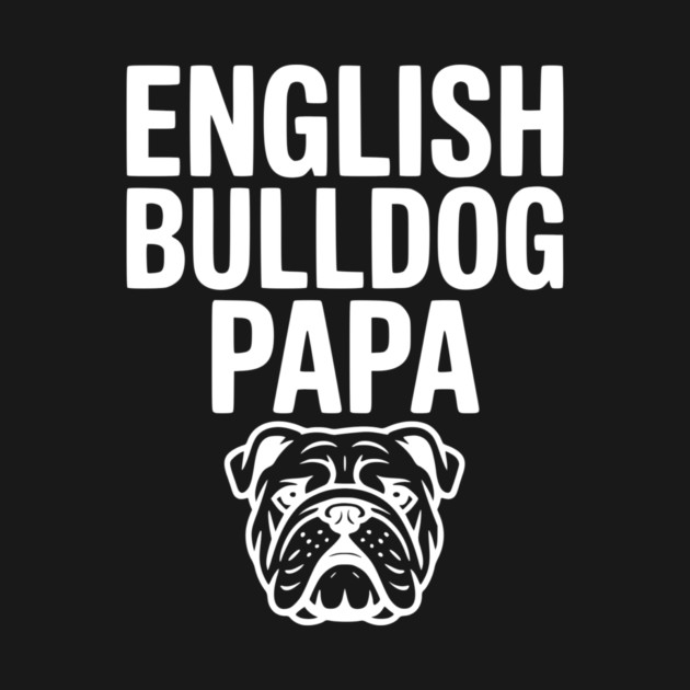 English Bulldog Papa by Frank Ring