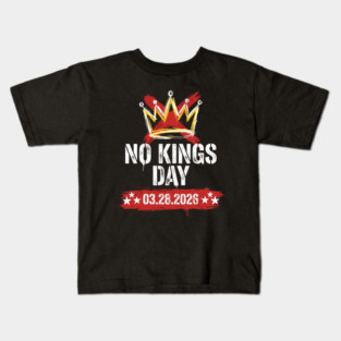 no-kings-march-2026 Kids T-Shirt