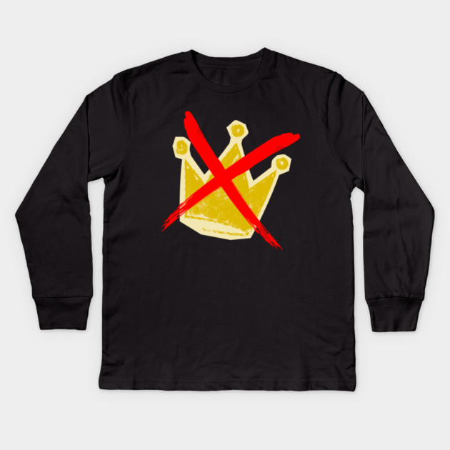 no-kings-march-2026 Kids Long Sleeve T-Shirt by Creatifly Graphic Tees