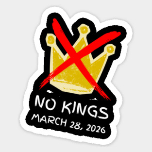 no-kings-march-2026 Sticker