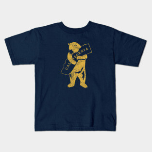 California bear (yellow) Kids T-Shirt