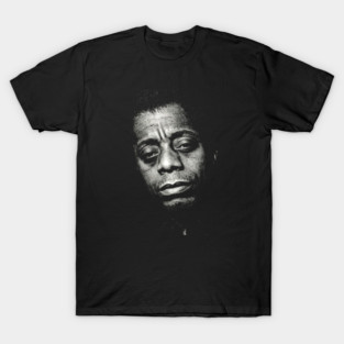 James Baldwin Black History Author Portrait Design T-Shirt