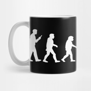 Human Evolution Back to Sheep Anti Establishment Satire Mug