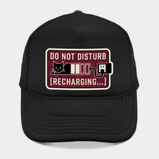 DO NOT DISTURB. RECHARGING. Hat