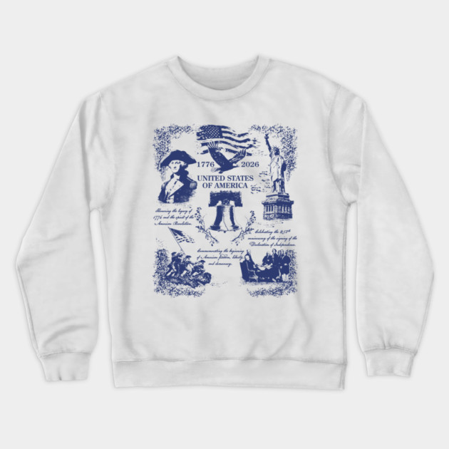 250th Anniversary USA Crewneck Sweatshirt by GoshWow®