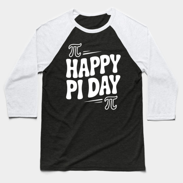Happy Pi Day Baseball T-Shirt by Frank Ring