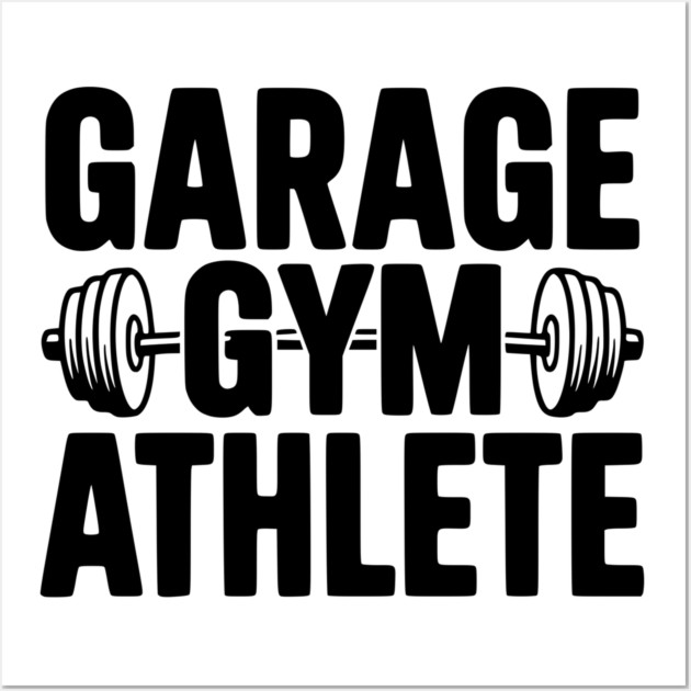 Garage Gym Athlete Wall Art by Frank Ring