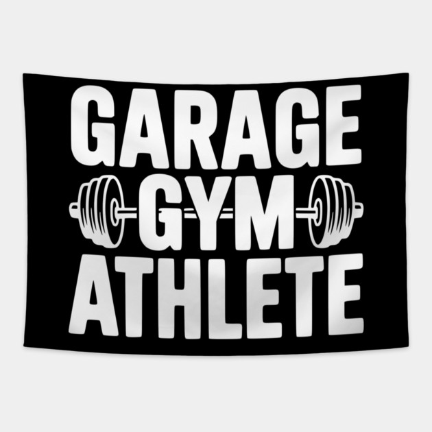 Garage Gym Athlete Tapestry by Frank Ring