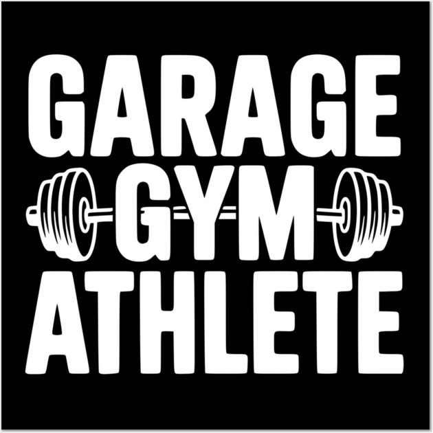 Garage Gym Athlete Wall Art by Frank Ring