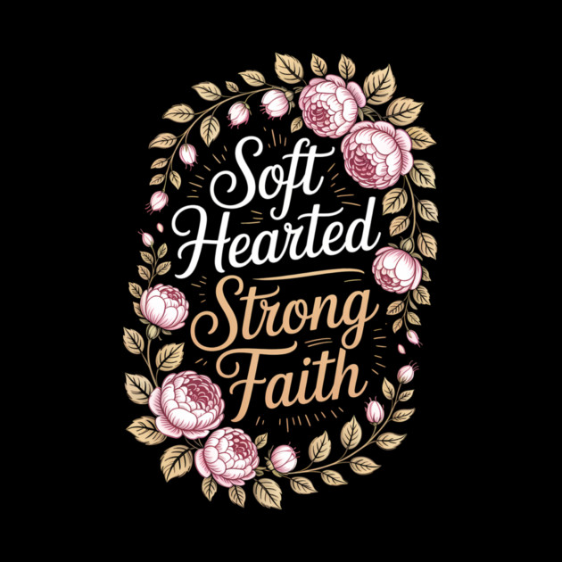 Soft Hearted Strong Faith Christian Gift by Francisca's Store