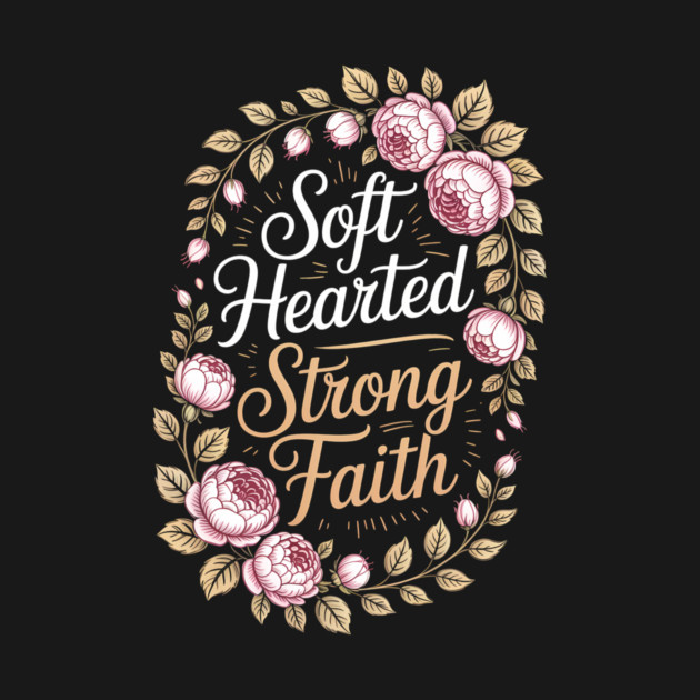 Soft Hearted Strong Faith Christian Gift by Francisca's Store