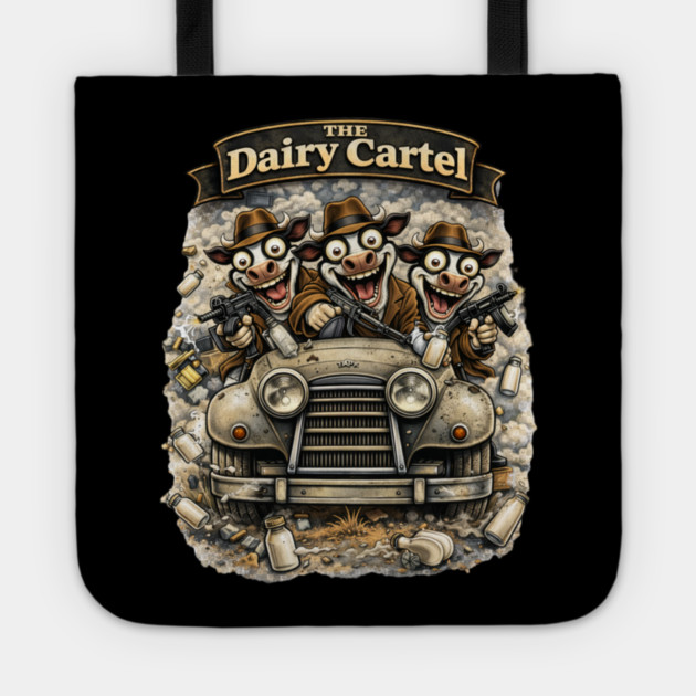 The Dairy Cartel – Wisconsin Gangster Cow Mafia Tote by CrazyGirl