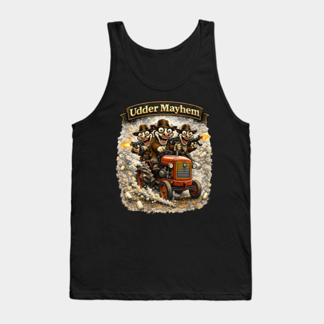 Udder Mayhem – Wisconsin Gangland Tractor Crew Tank Top by CrazyGirl
