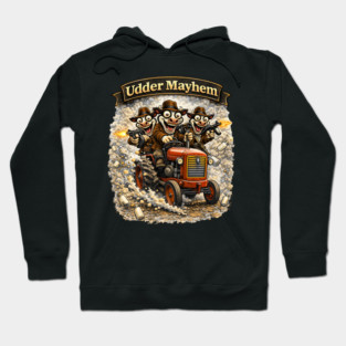 Udder Mayhem – Wisconsin Gangland Tractor Crew Hoodie
