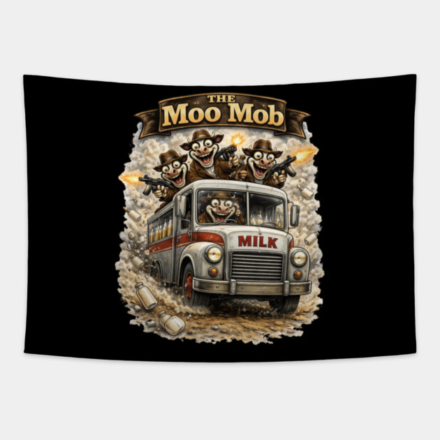 The Moo Mob Tapestry by CrazyGirl