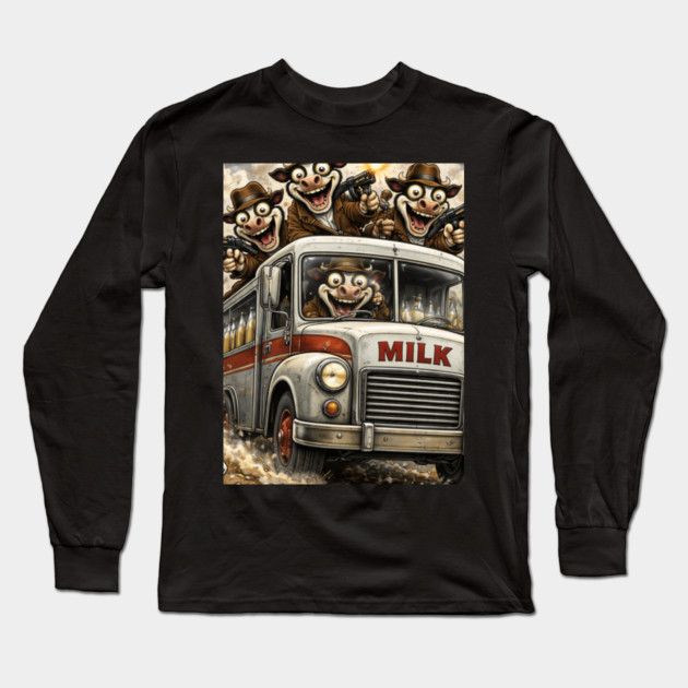 The Moo Mob Long Sleeve T-Shirt by CrazyGirl