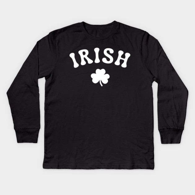 irish Kids Long Sleeve T-Shirt by Creatifly Graphic Tees
