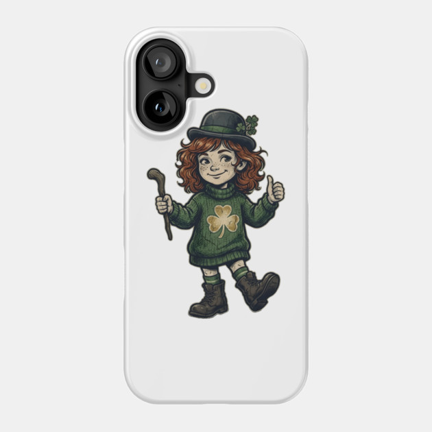 irish-girl Phone Case by Creatifly Graphic Tees