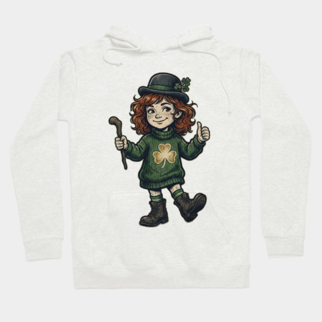 irish-girl Hoodie by Creatifly Graphic Tees