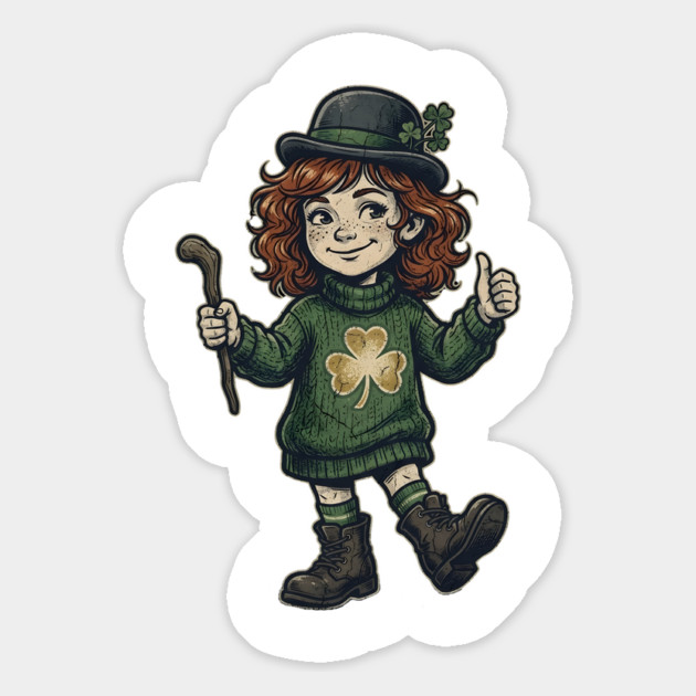 irish-girl Magnet by Creatifly Graphic Tees