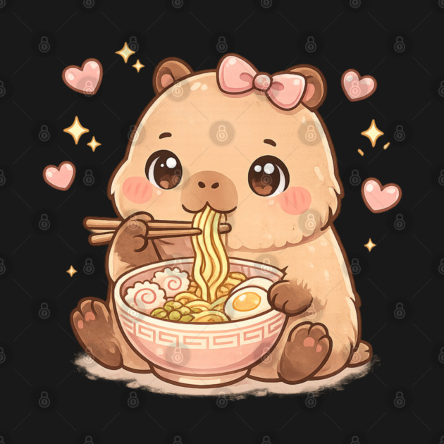 Cute Girls Capybara Ramen Kawaii Tea Kawaii Capy Lover Kids by shirtlux