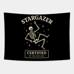 Funny Stargazer Certified By The Pots Inc Gardening Lover Tapestry