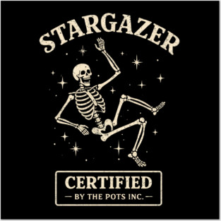 Funny Stargazer Certified By The Pots Inc Gardening Lover Posters and Art