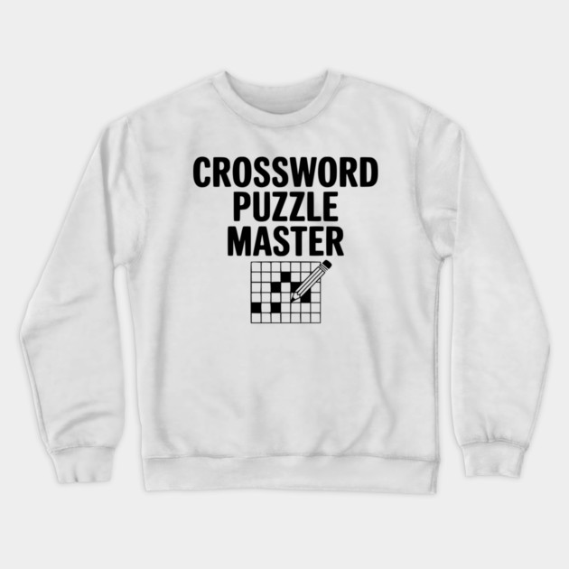 Crossword Puzzle Master Crewneck Sweatshirt by Frank Ring