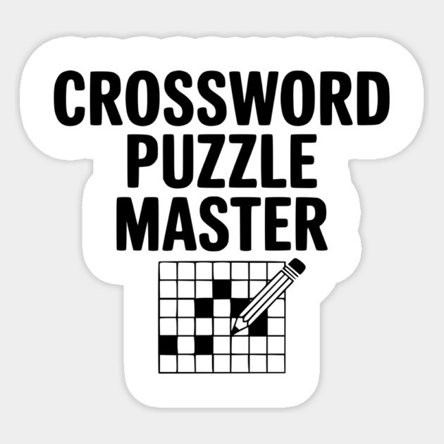 Crossword Puzzle Master Sticker by Frank Ring