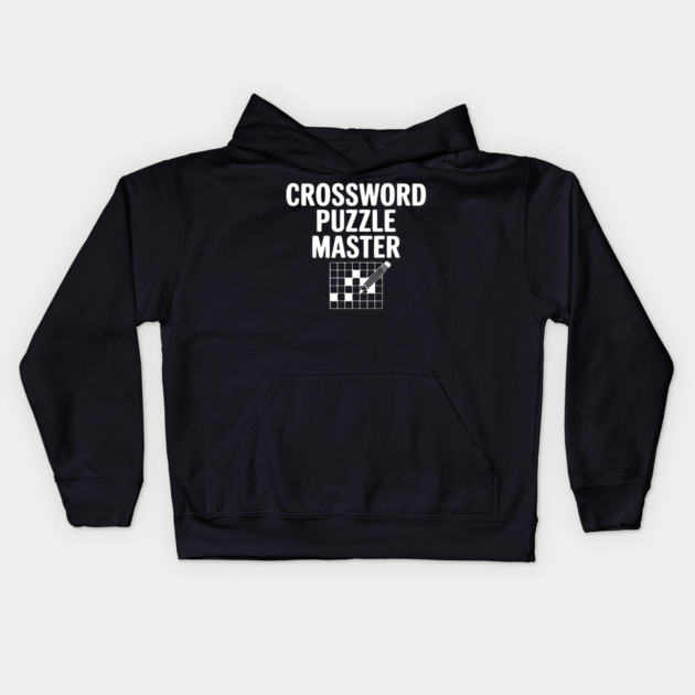 Crossword Puzzle Master Kids Hoodie by Frank Ring