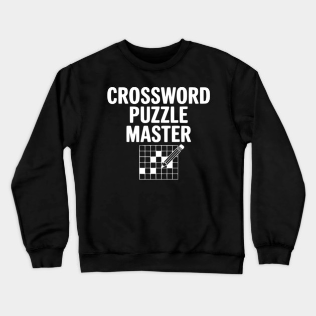 Crossword Puzzle Master Crewneck Sweatshirt by Frank Ring