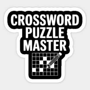 Crossword Puzzle Master Sticker