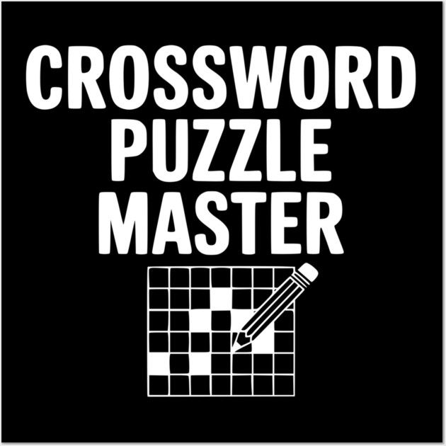 Crossword Puzzle Master Wall Art by Frank Ring