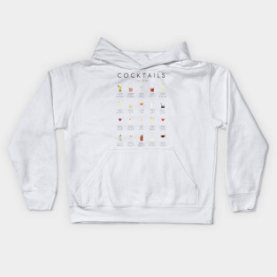 Cocktails Classic Recipes Kids Hoodie