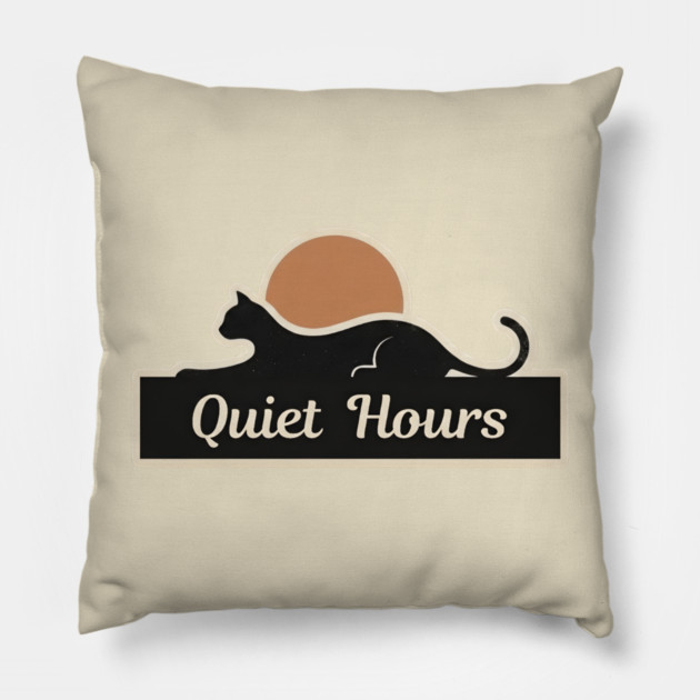QUIET HOURS Pillow by Cataura