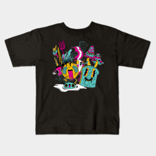 psychedelic breakfast Kids T-Shirt