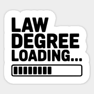 Law Degree Loading... Sticker