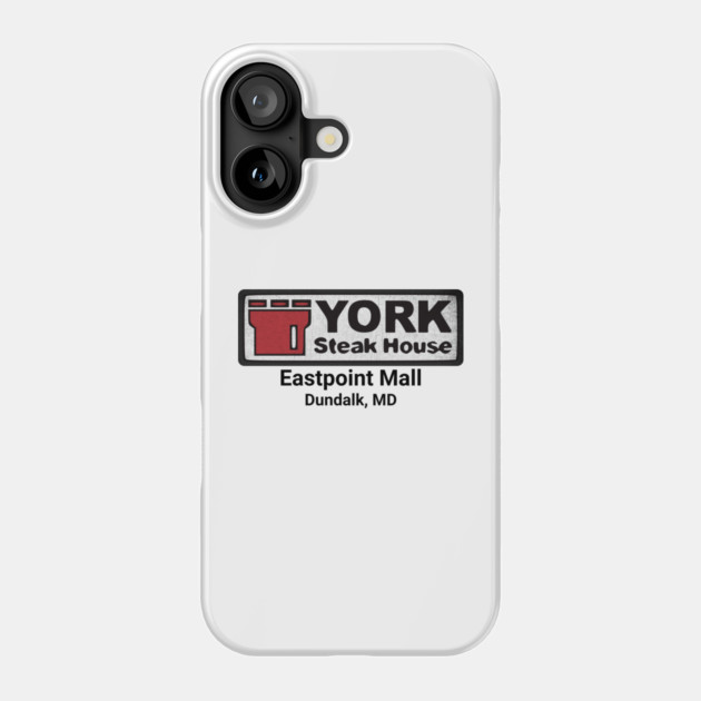 York Steak House Eastpoint Mall Dundalk Maryland 80's distressed Phone Case by Joaddo