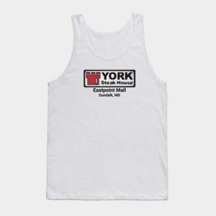 York Steak House Eastpoint Mall Dundalk Maryland 80's distressed Tank Top