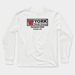 York Steak House Eastpoint Mall Dundalk Maryland 80's distressed Long Sleeve T-Shirt