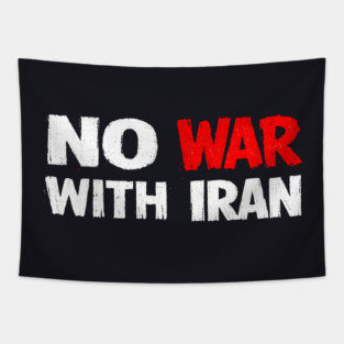 No War With Iran Tapestry