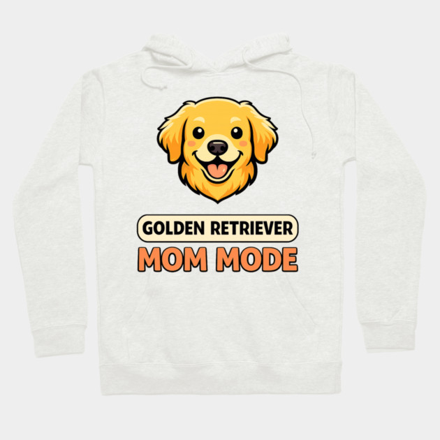 Retro Golden Retriever Mom Mode Dog Lover Funny Humor Hoodie by shirtlux