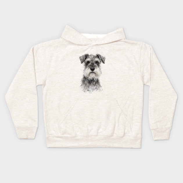 Schnauzer Kids Hoodie by CrazyGirl