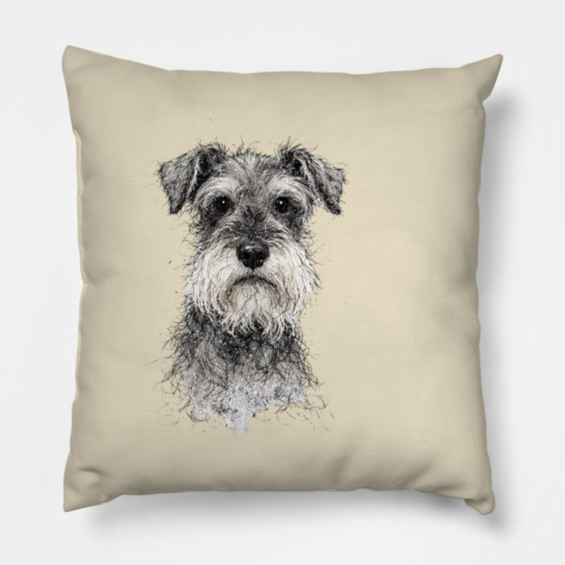 Schnauzer Pillow by CrazyGirl