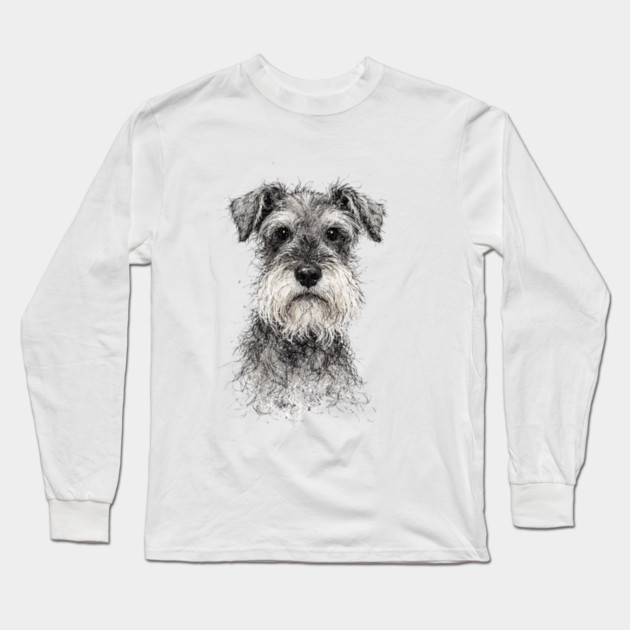 Schnauzer Long Sleeve T-Shirt by CrazyGirl