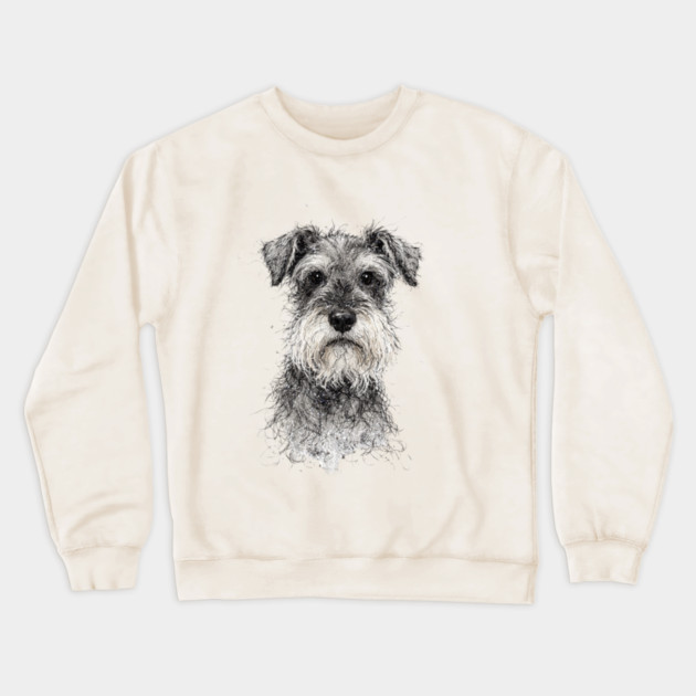 Schnauzer Crewneck Sweatshirt by CrazyGirl