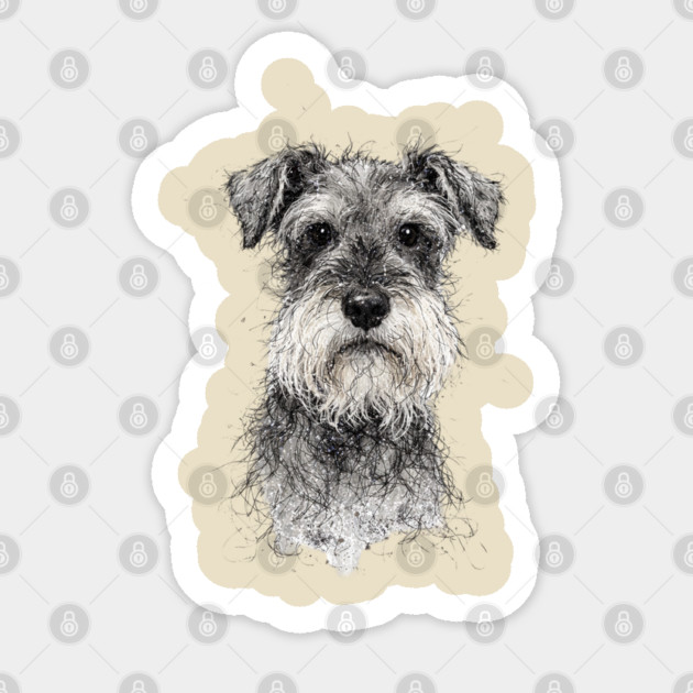 Schnauzer Sticker by CrazyGirl