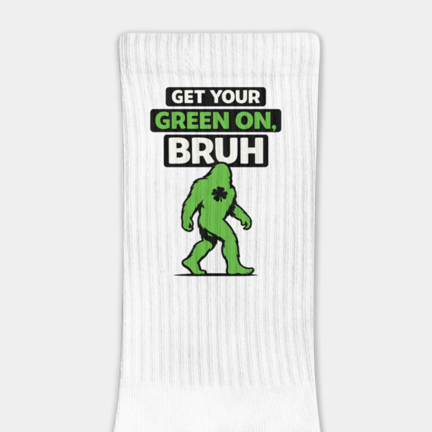 Funny Bigfoot Shamrock Lucky Sasquatch St Patricks Day Humor by shirtlux